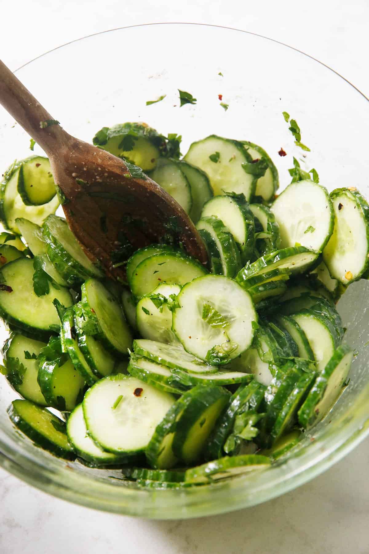 amazing and easy cucumber salad recipe