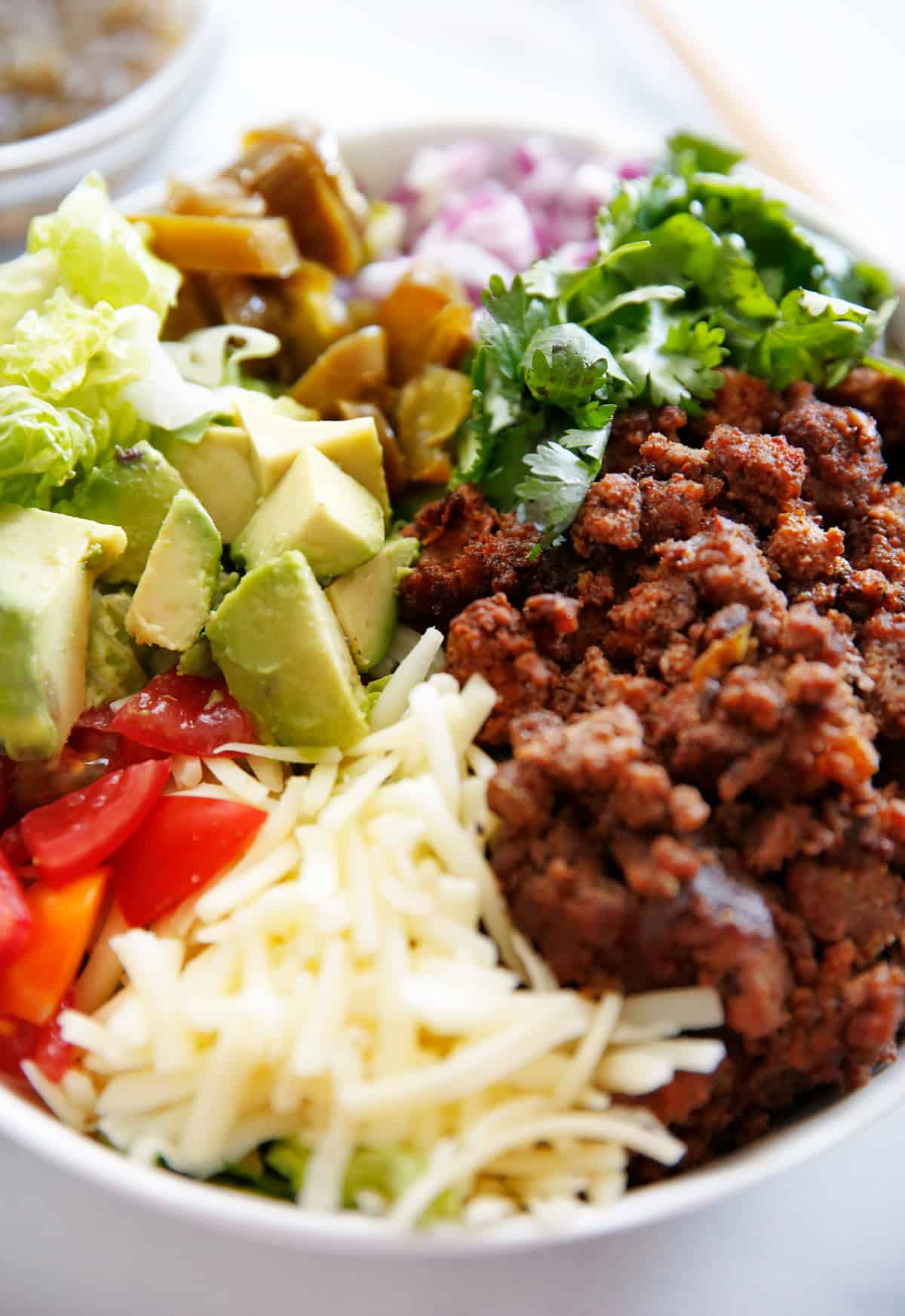 bowl of clean eating taco salad