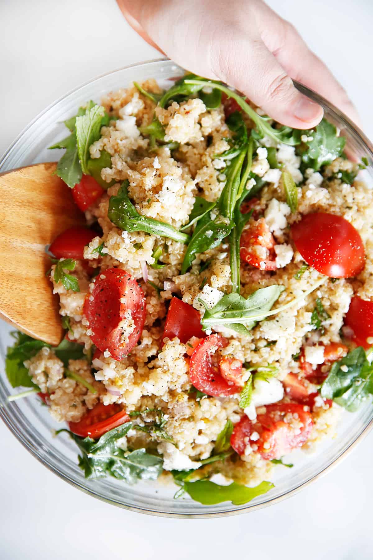 quinoa and arugula salad