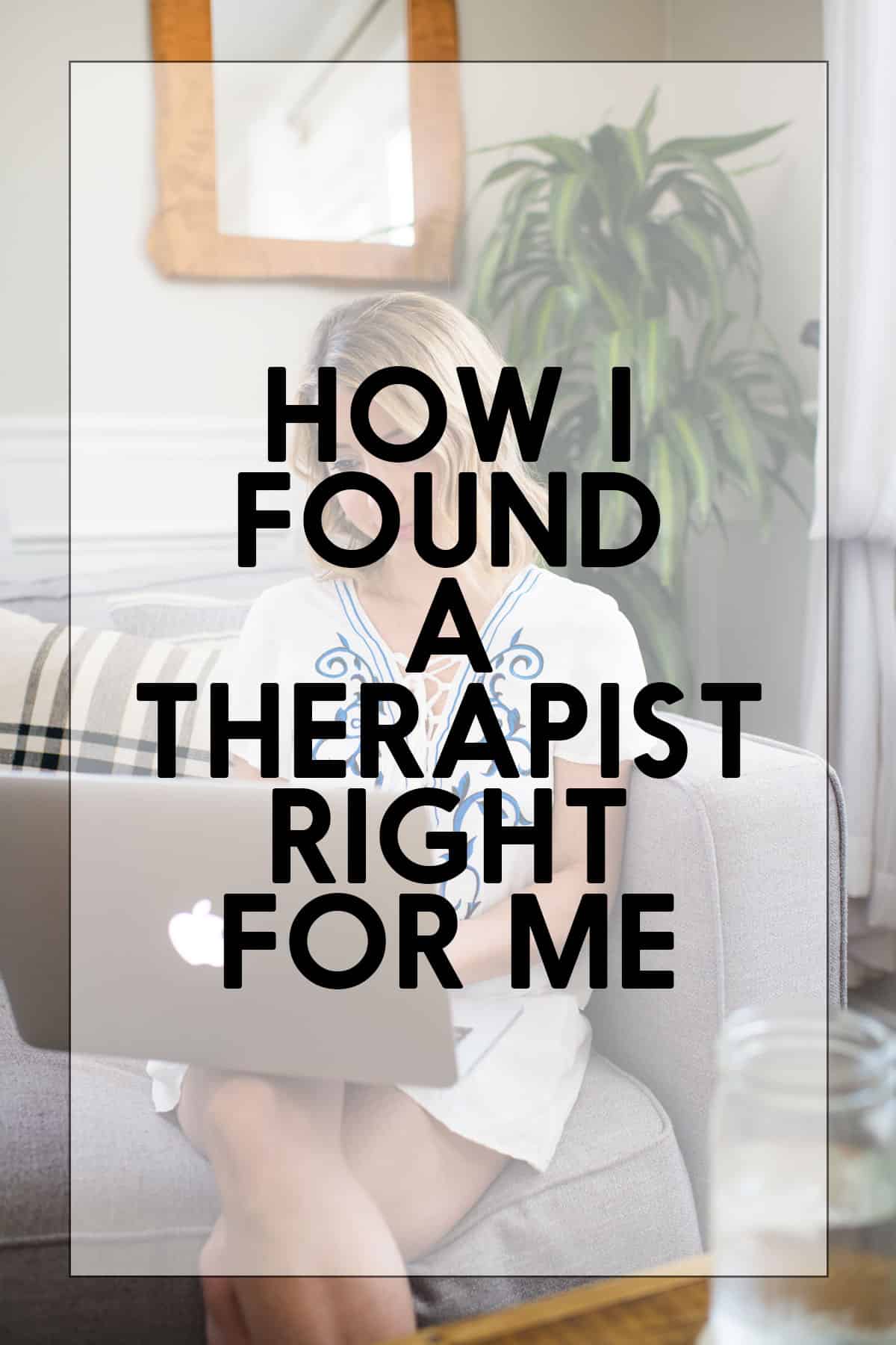 How to find a therapist online