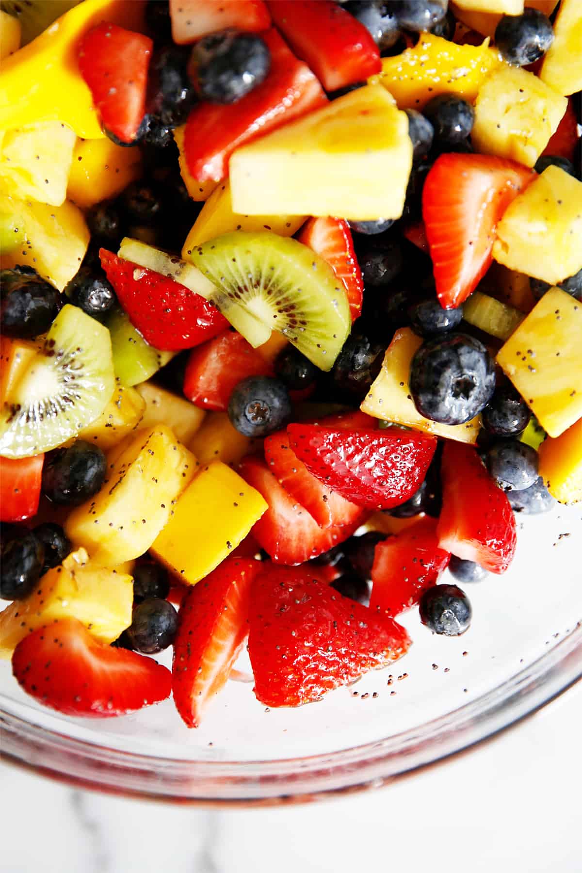 Fruit bowl recipe with honey and lime