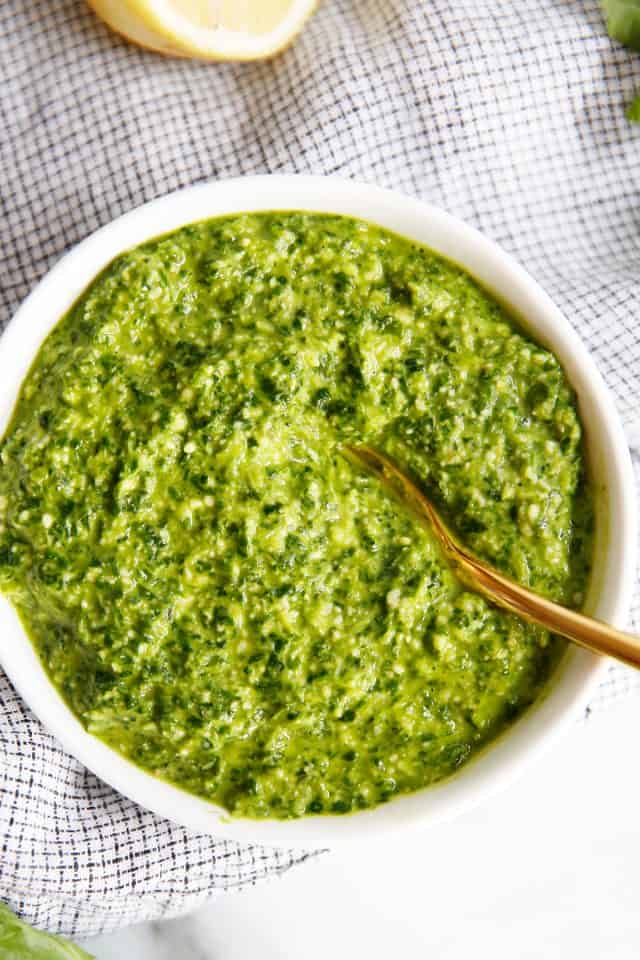 How to Make a Nut Free Basil Pesto - Lexi's Clean Kitchen