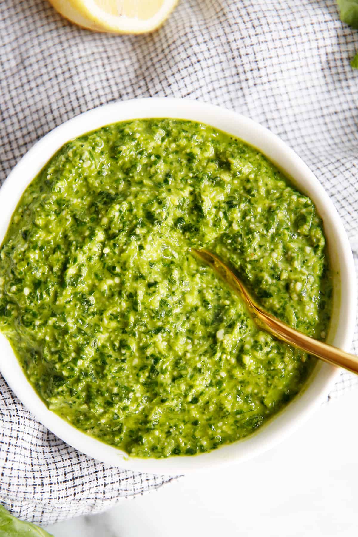 How to Make a Nut Free Basil Pesto