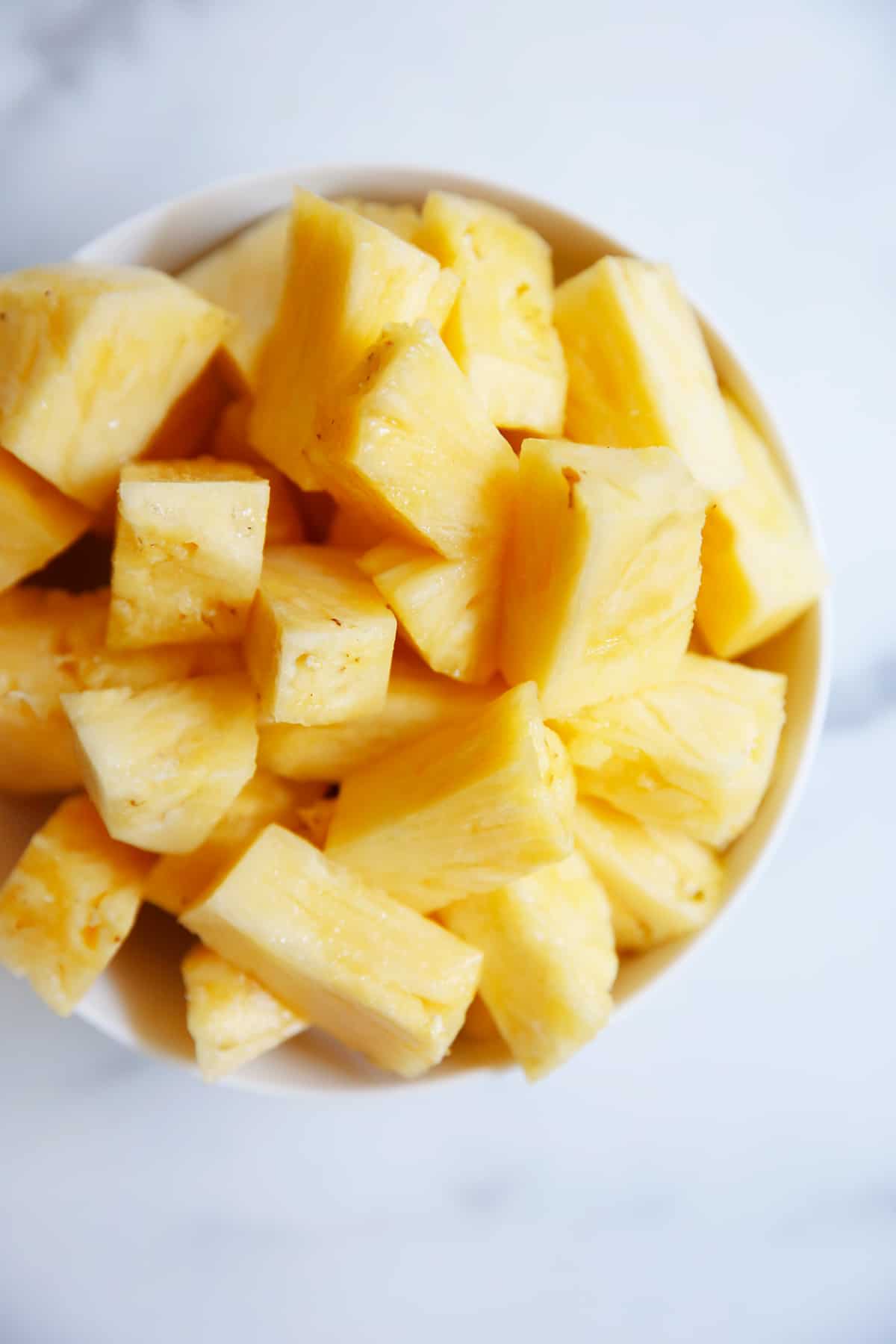 Diced pineapple