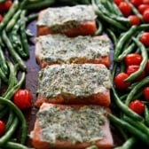 Sheet Pan Herb Butter Salmon - Lexi's Clean Kitchen