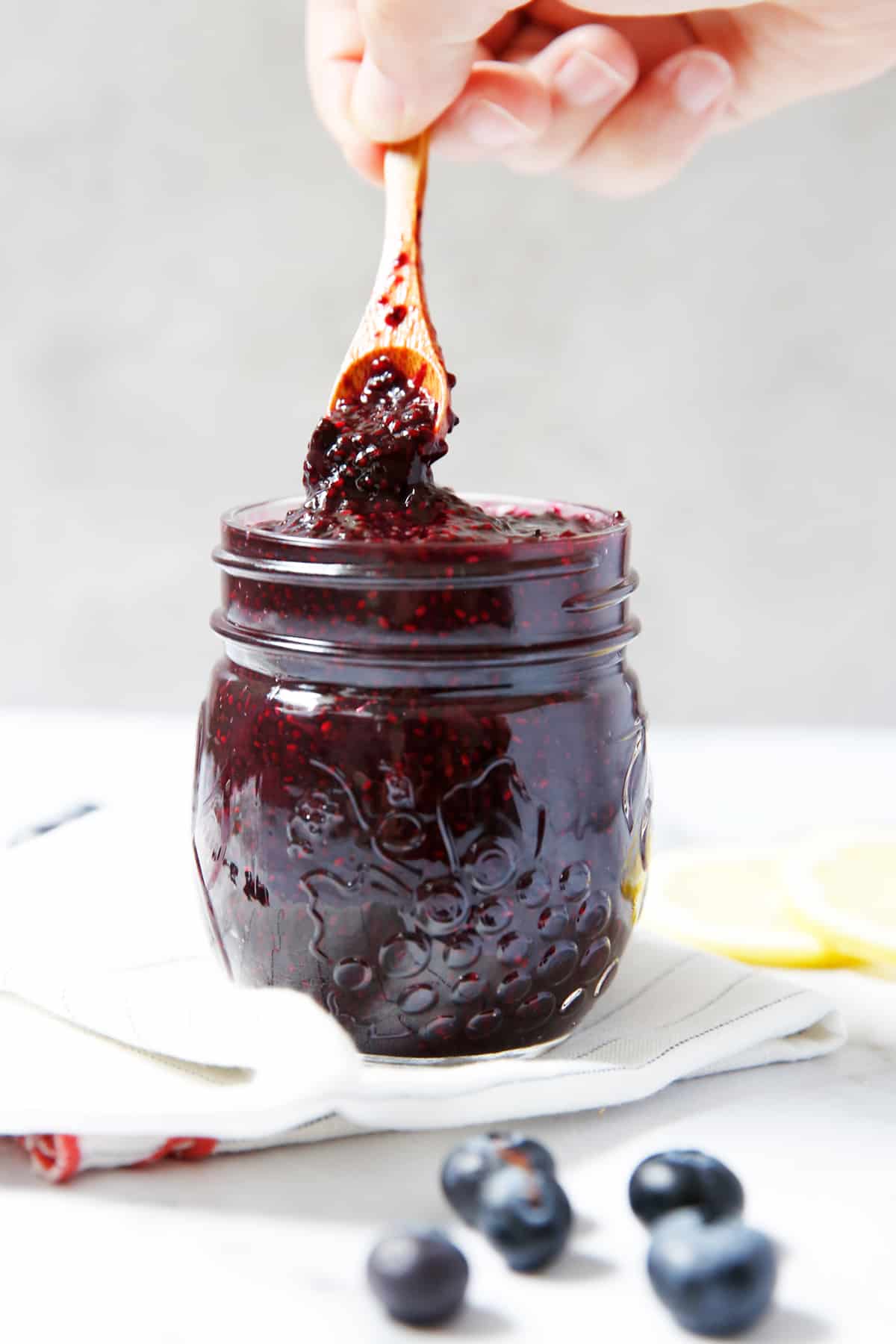 blueberry chia jam