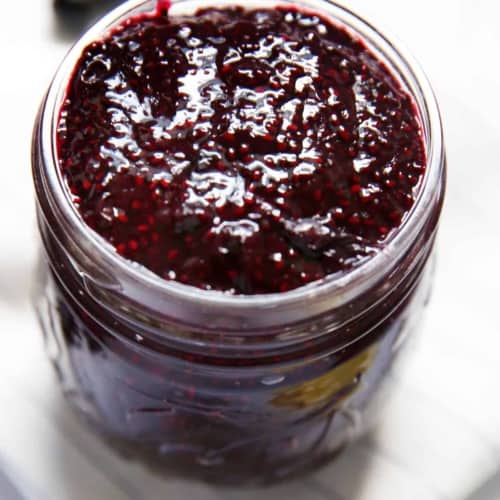 Easy Blueberry Jam made with Chia Seeds - Lexi's Clean Kitchen