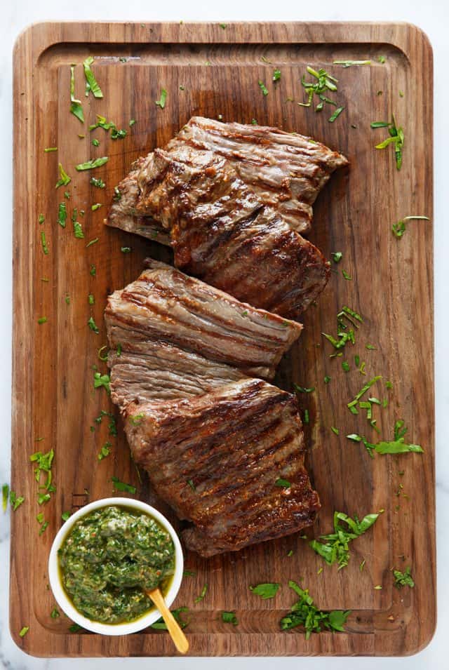 Skirt Steak with Italian Salsa Verde - Lexi's Clean Kitchen