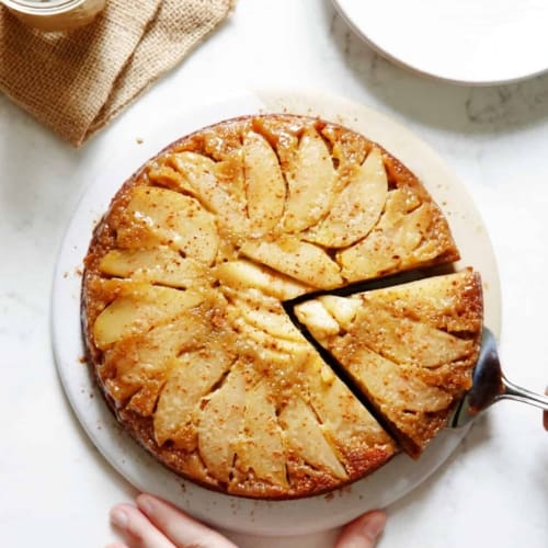 Upside Down Gluten Free Apple Cake - Lexi's Clean Kitchen