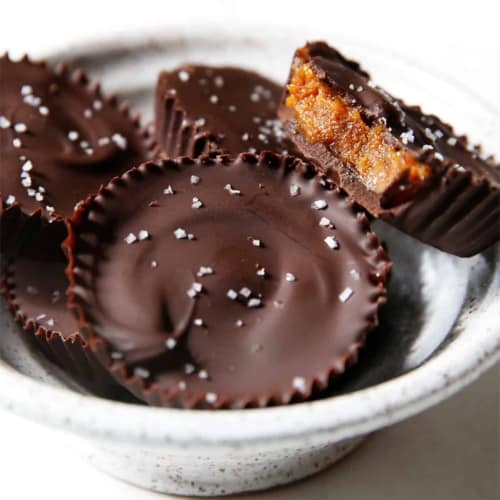 CHRISTMAS CHOCOLATE CARAMEL CUPS - Butter with a Side of Bread