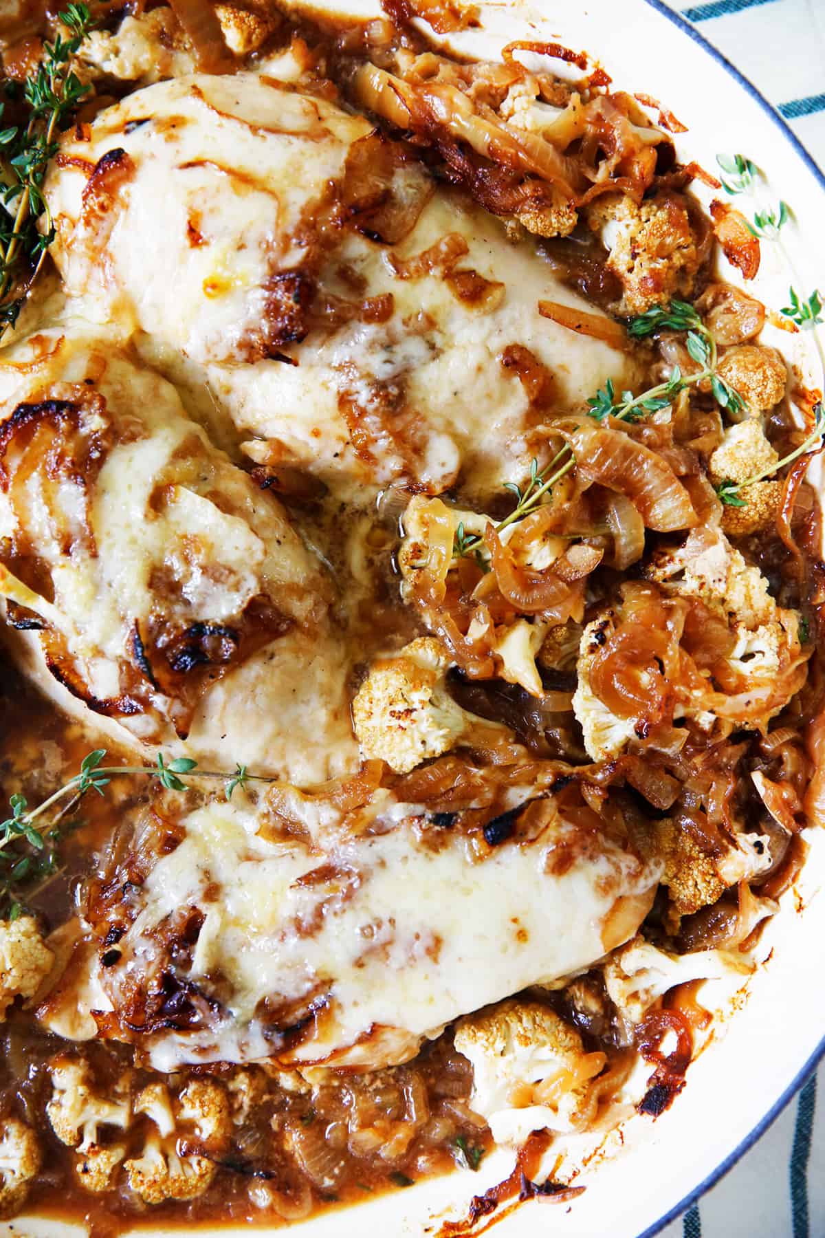 French onion chicken skillet