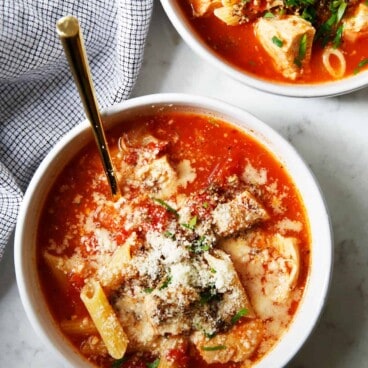 Instant Pot Chicken Parm Soup - Lexi's Clean Kitchen