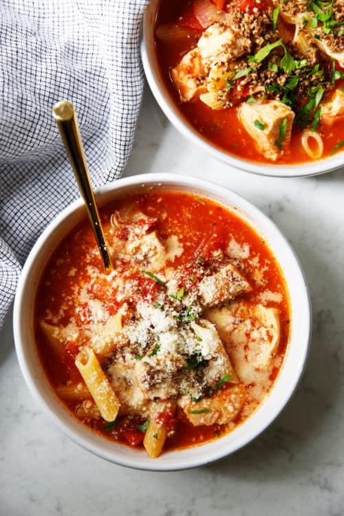 Instant Pot Chicken Parm Soup - Lexi's Clean Kitchen