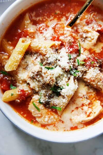 Instant Pot Chicken Parm Soup - Lexi's Clean Kitchen