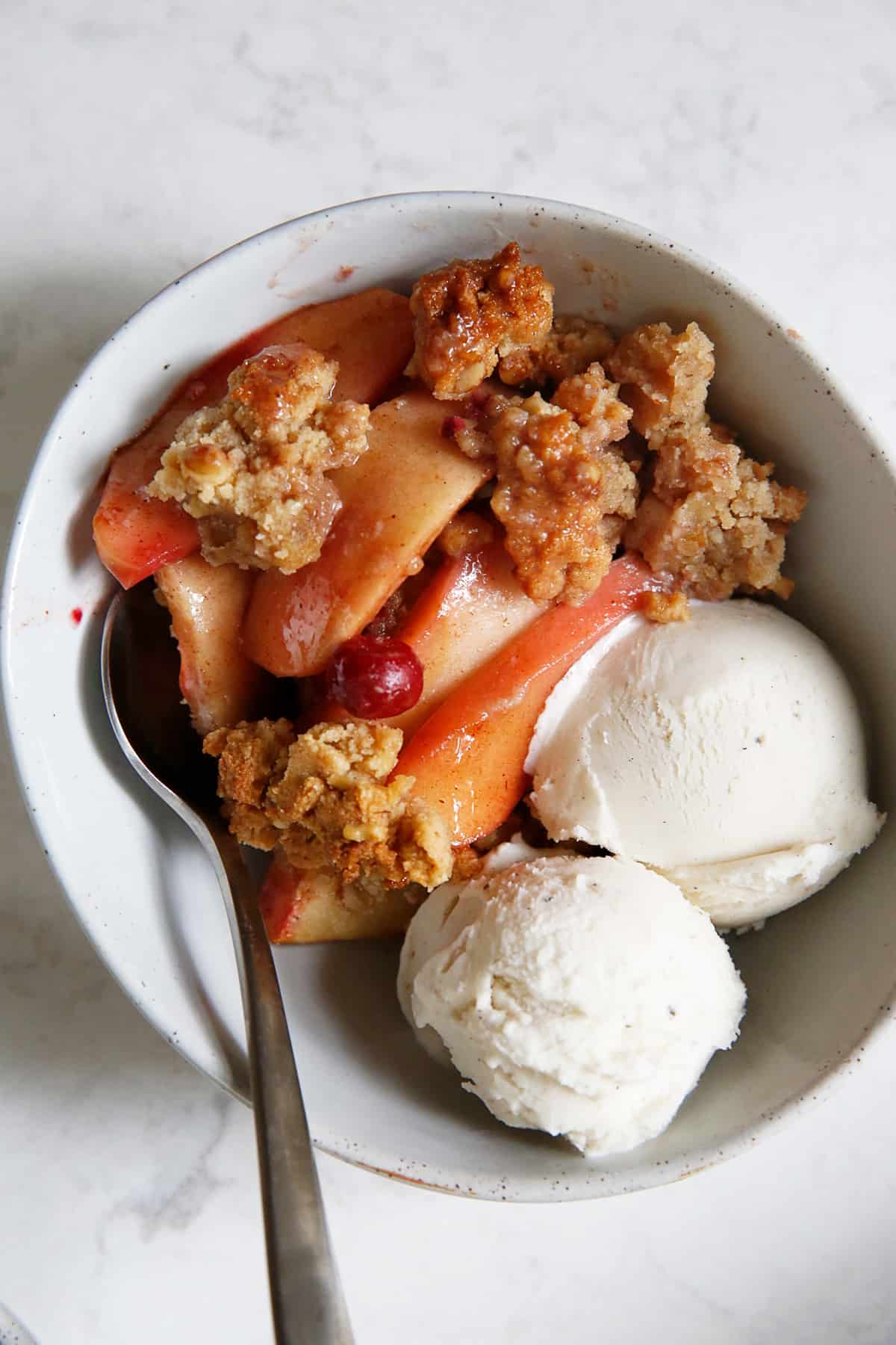 Healthy Cranberry Apple Crisp