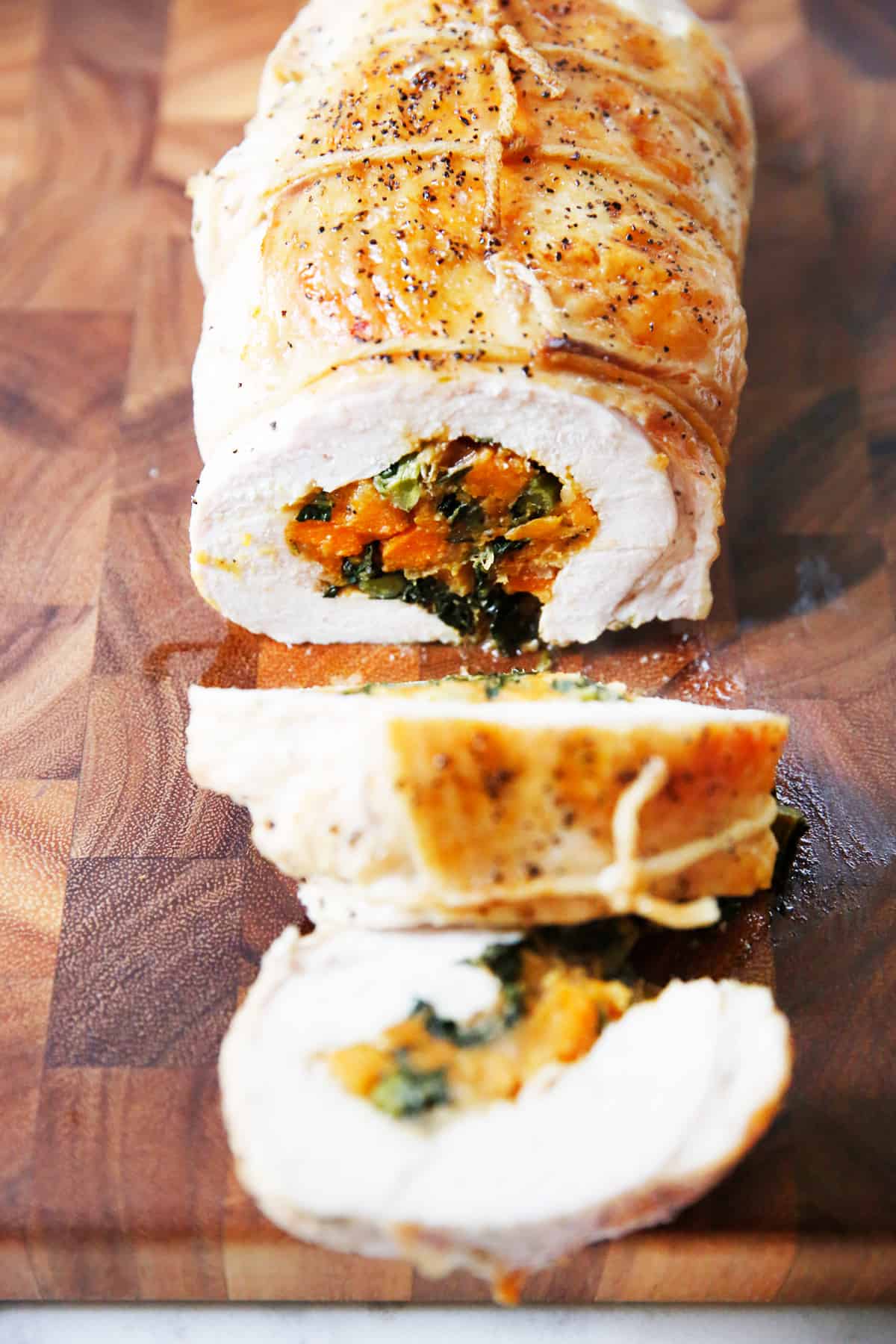 Kale and Sweet Potato Stuffed Turkey Breast - Lexi's Clean Kitchen