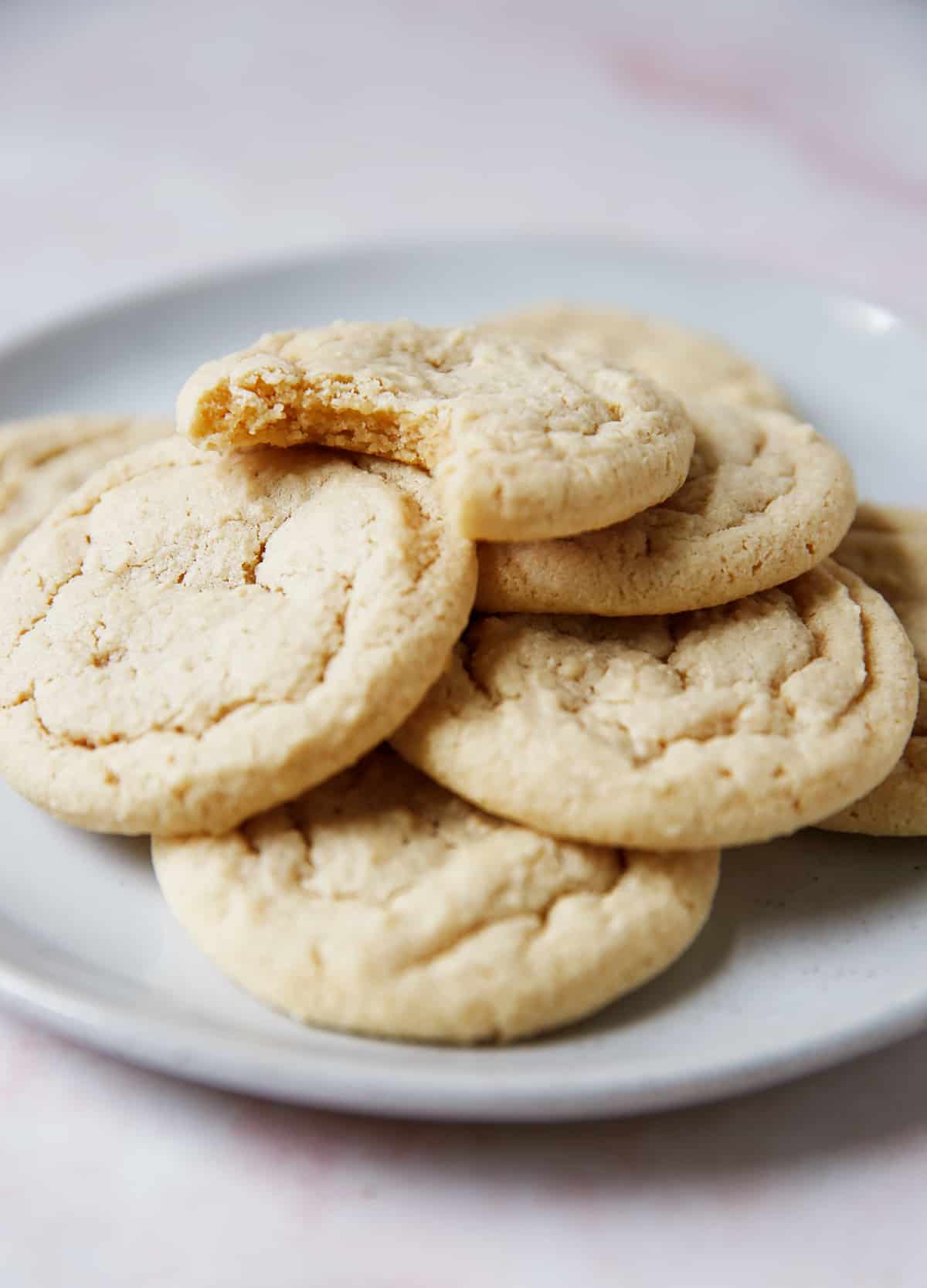 gluten free sugar cookies on a plate