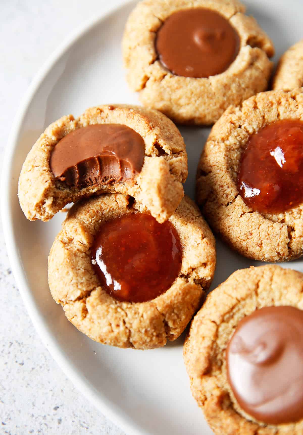 Gluten free thumbprint cookie recipe.