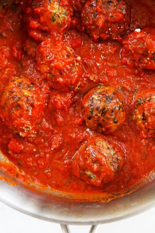 Gluten Free Turkey Meatballs with Spinach