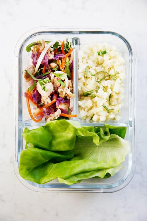 Thai Chicken Lettuce Wraps - Lexi's Clean Kitchen