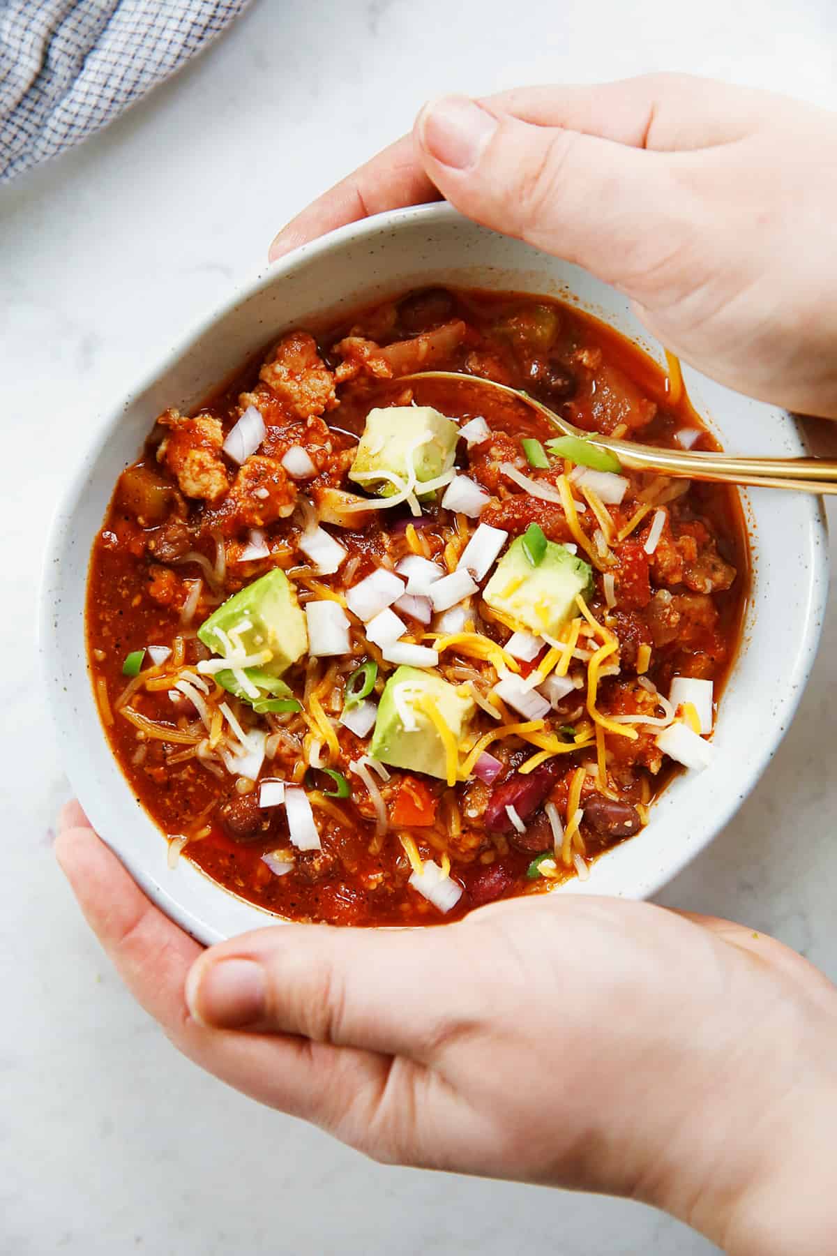 Delicious And Easy Turkey Chili Recipe In Cornbread Waffle Bowls