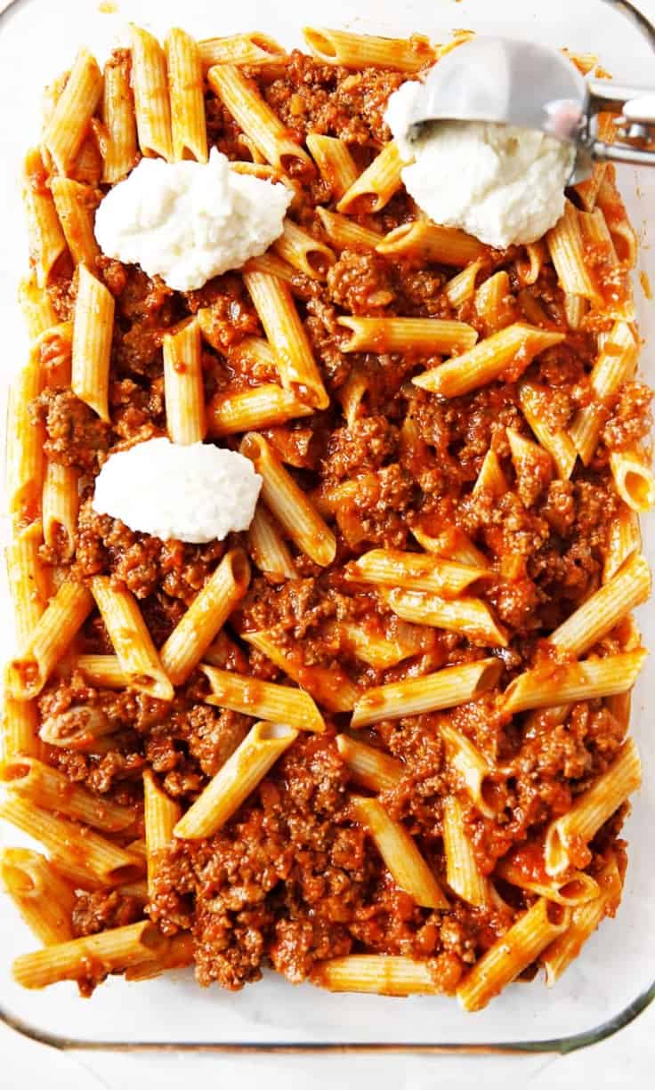 Easy Gluten Free Baked Ziti Lexi S Clean Kitchen