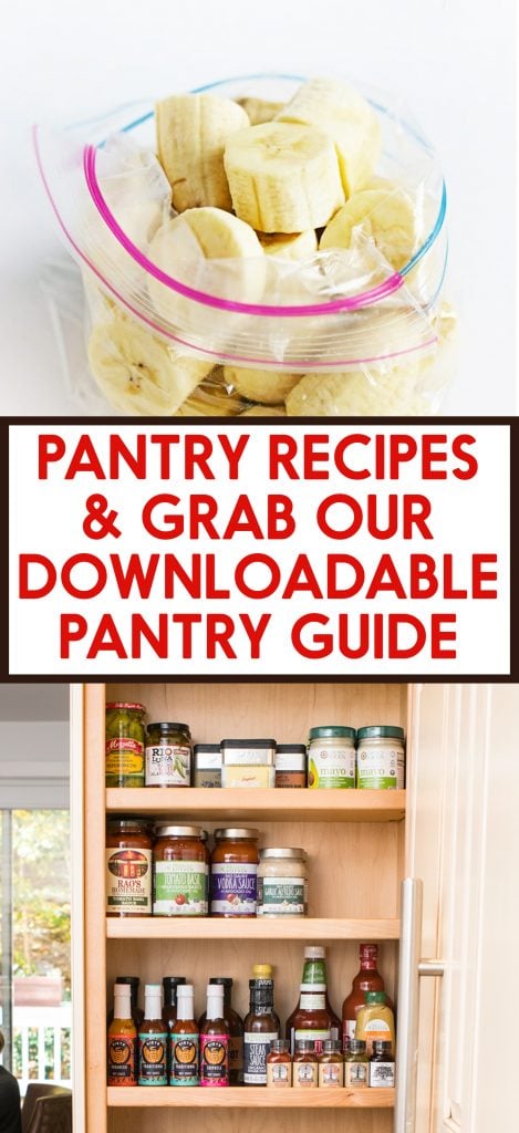 Pantry Recipes and Pantry Guide