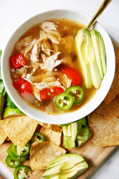 Slow Cooker White Chicken Chili - Lexi's Clean Kitchen