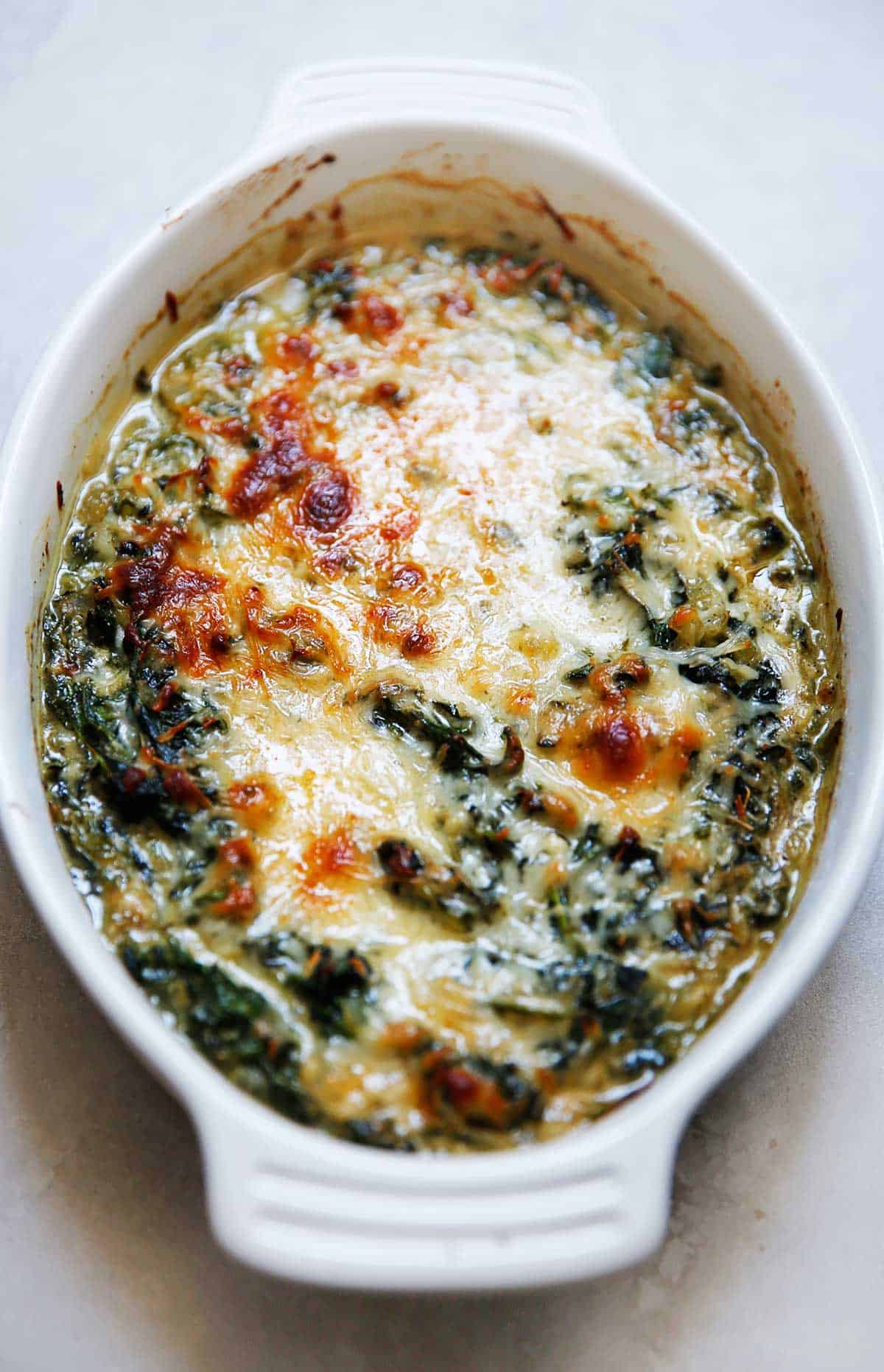 Healthy Creamed Spinach (Made Without Cream!)