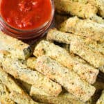 Oven baked eggplant fries.