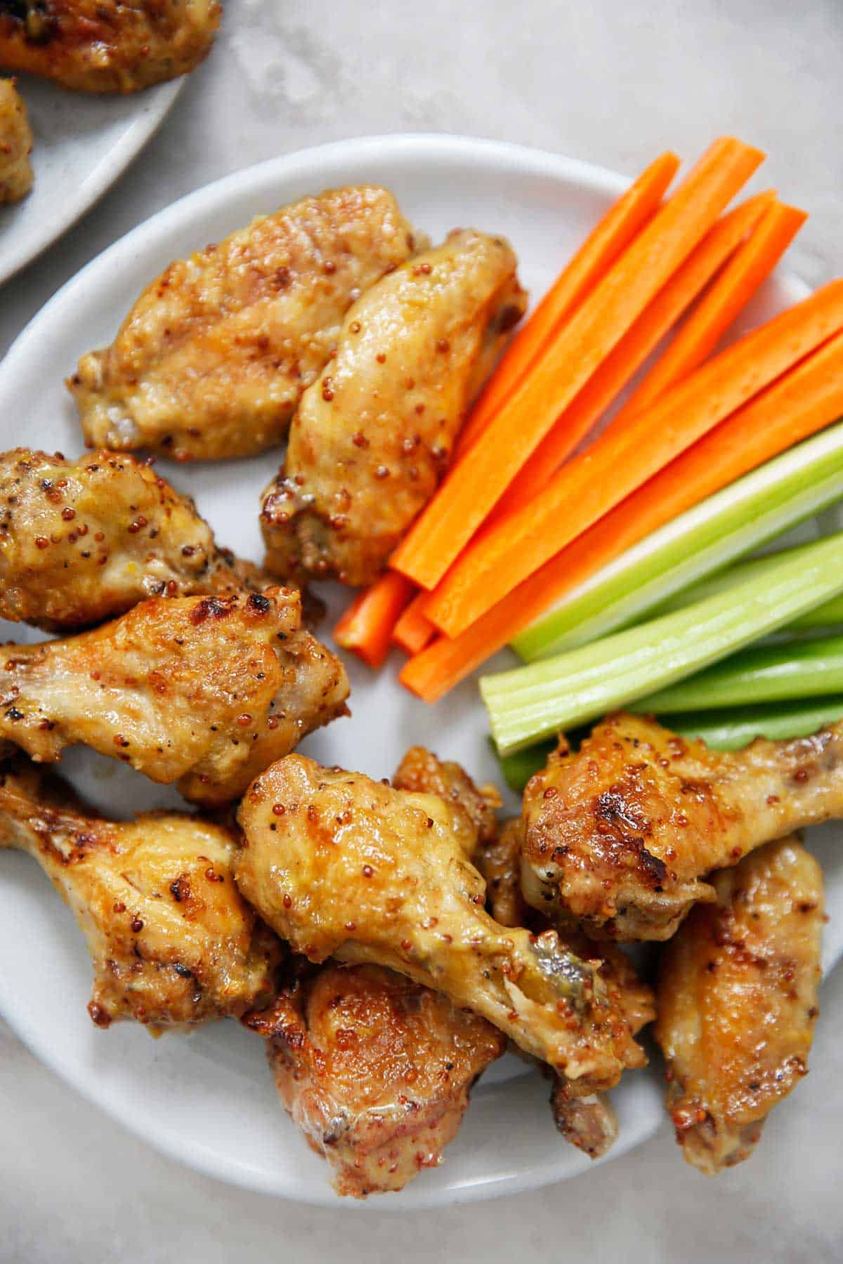 Honey Mustard Chicken Wings (Instant Pot or Baked)