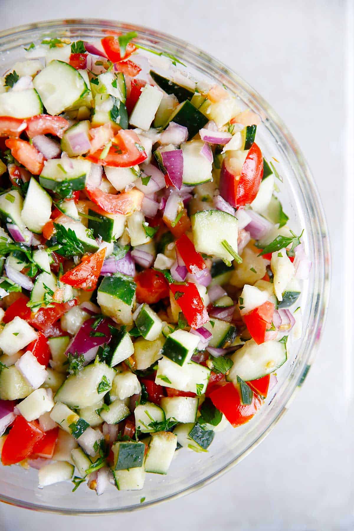 A healthy bowl of salad.