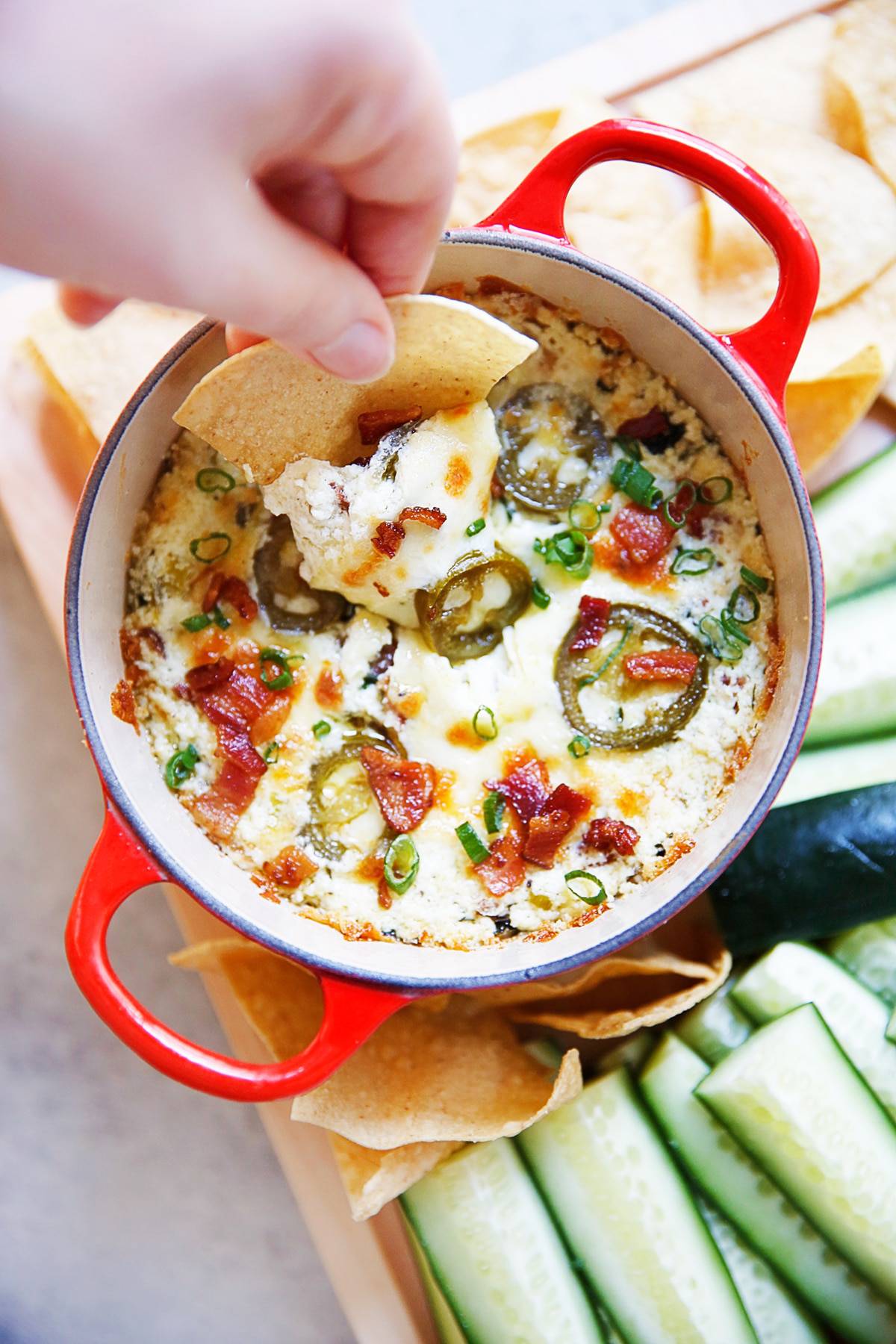 Jalapeno hummus dip