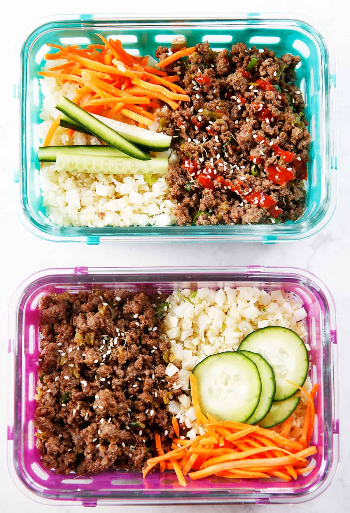KOREAN GROUND BEEF BOWLS