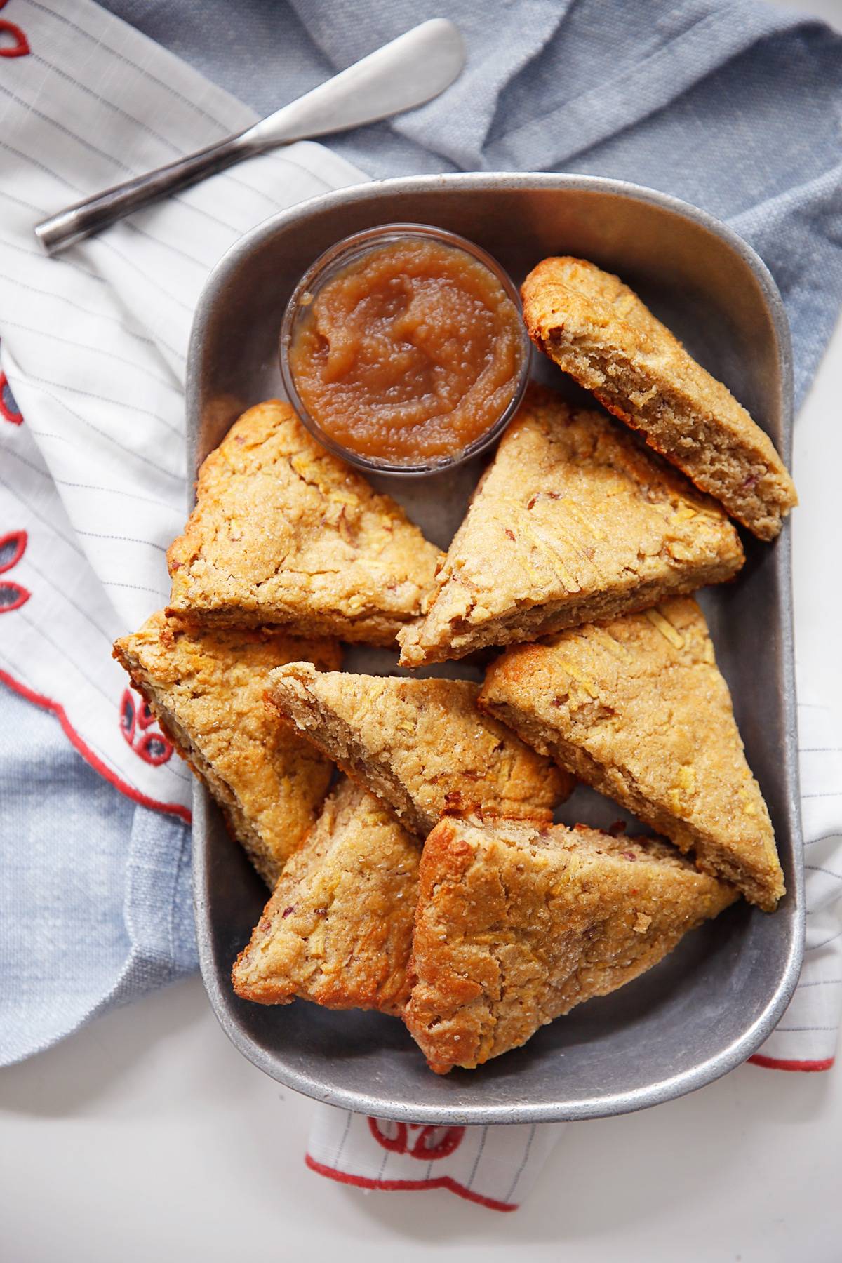 Gluten-free scones with apple butter.