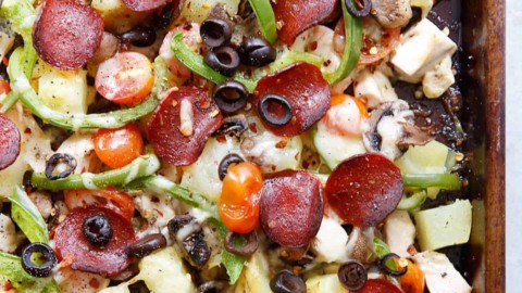 Spring Vegetable Sheet Pan Pizza - The Wheatless Kitchen