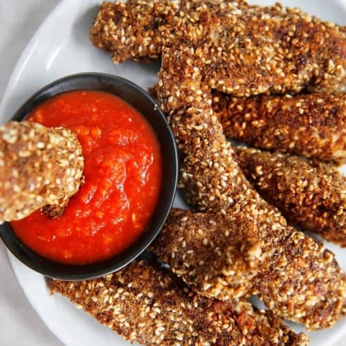 Gluten-Free & Healthy Crispy Sesame Chicken Strips