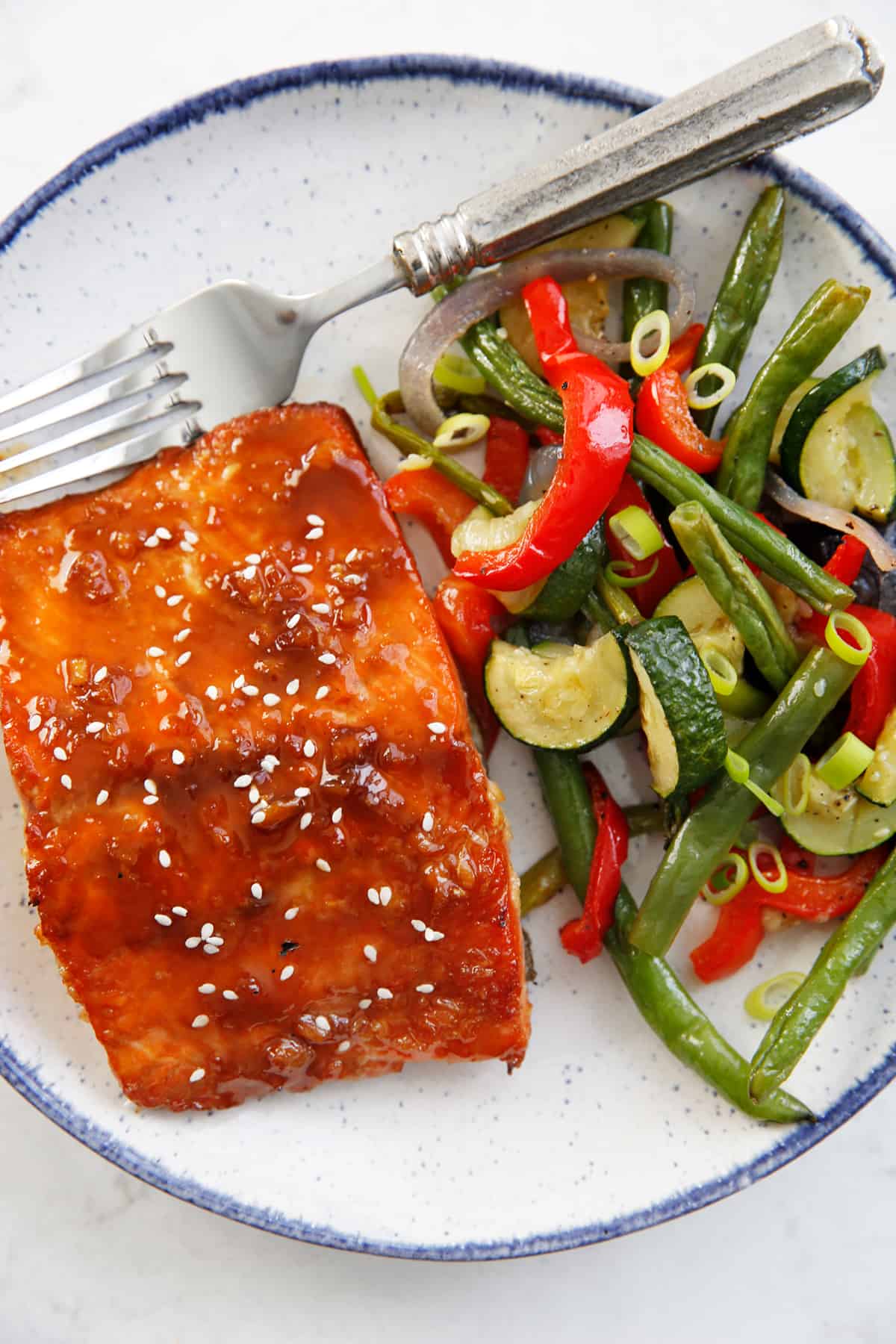 10 Minute Asian Glazed Salmon with Veggies - Anolon Cookware