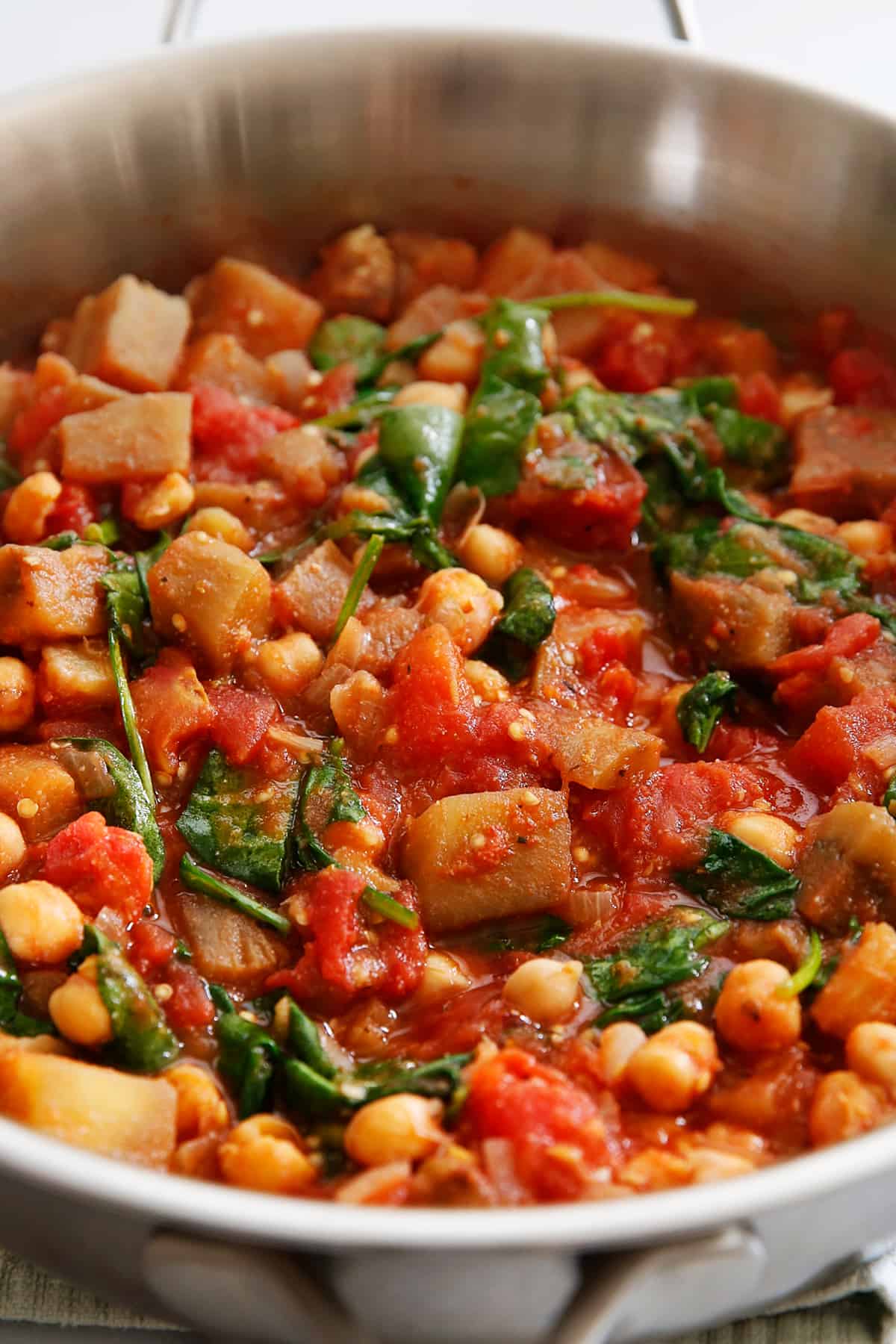 Tomato, Eggplant, and Chickpea Stew