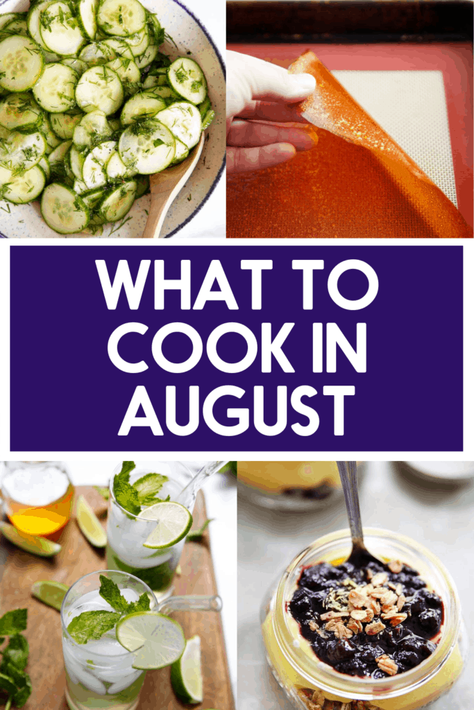 Popular recipes in August.