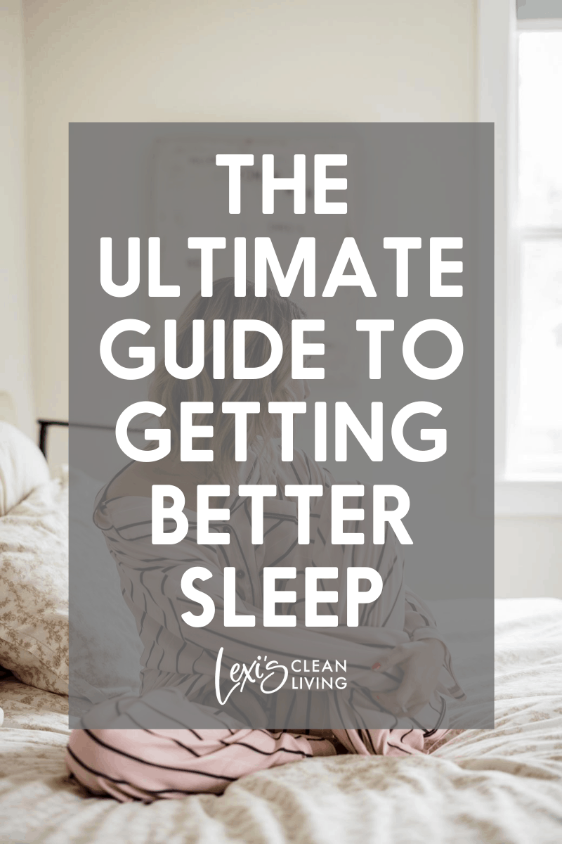 A guide to getting better sleep.