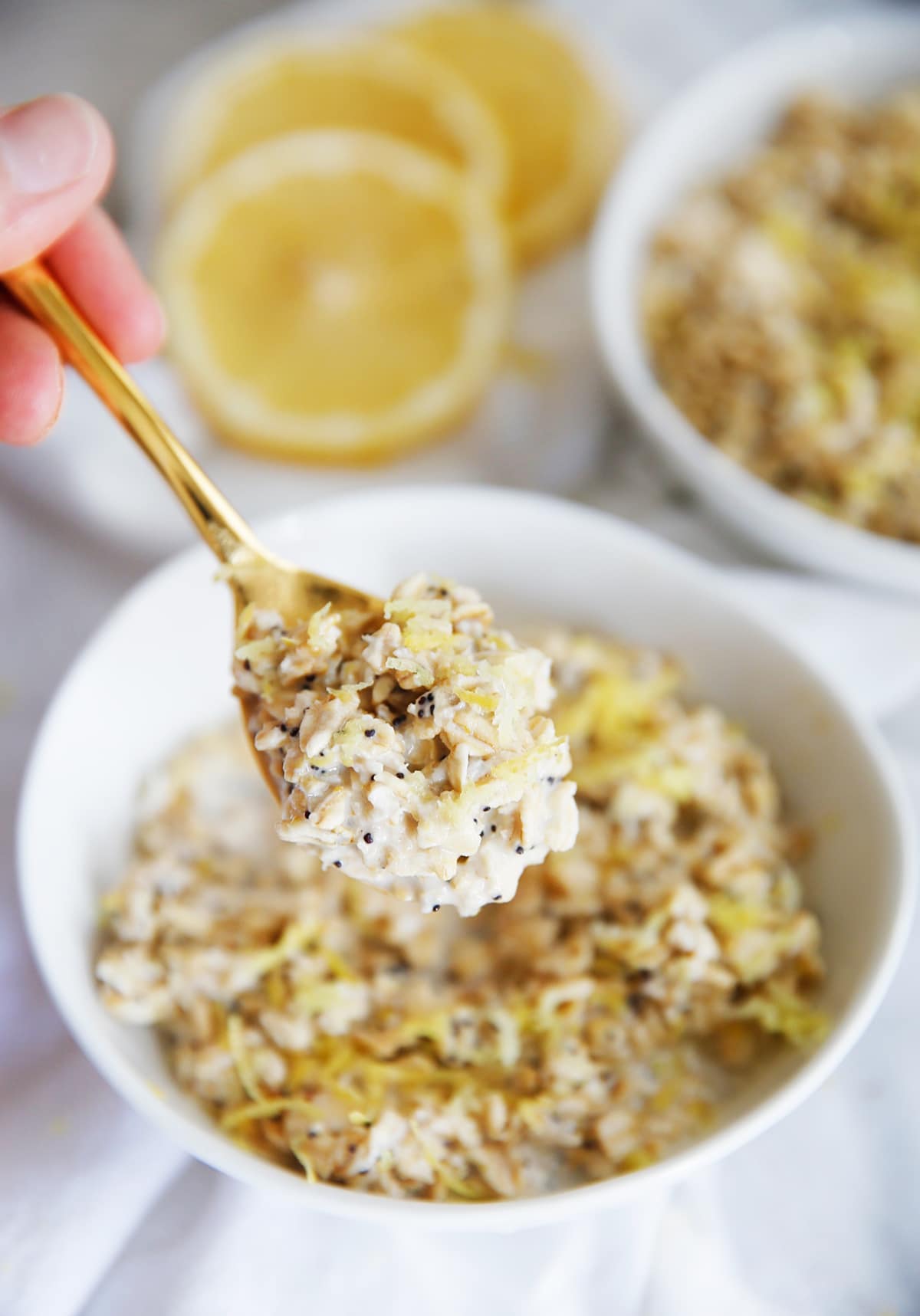Lemon Poppy Seed Overnight Oats (Gluten-Free)