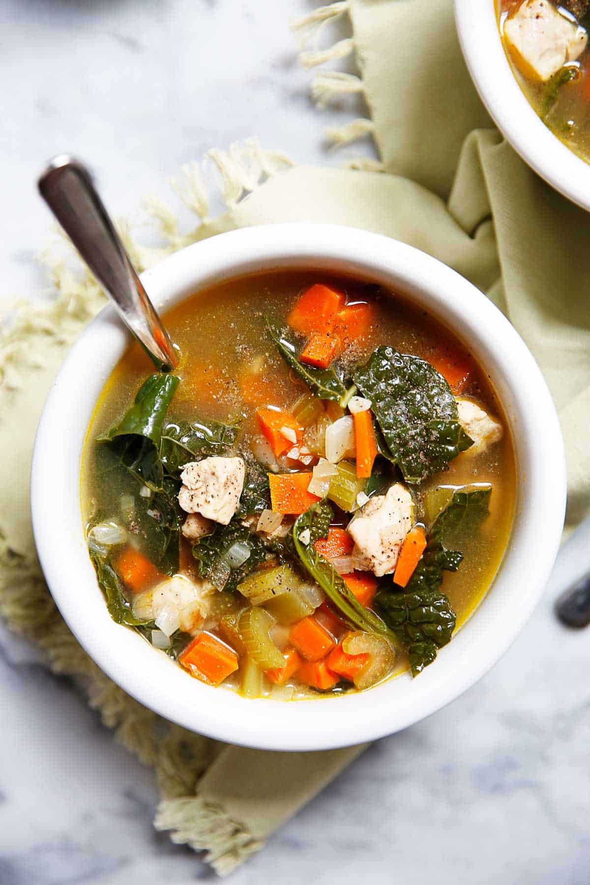 Detox Chicken and Kale Soup