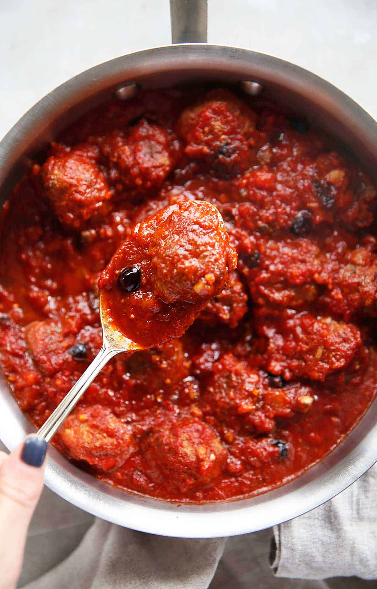 Nanny's sweet and sour meatballs.