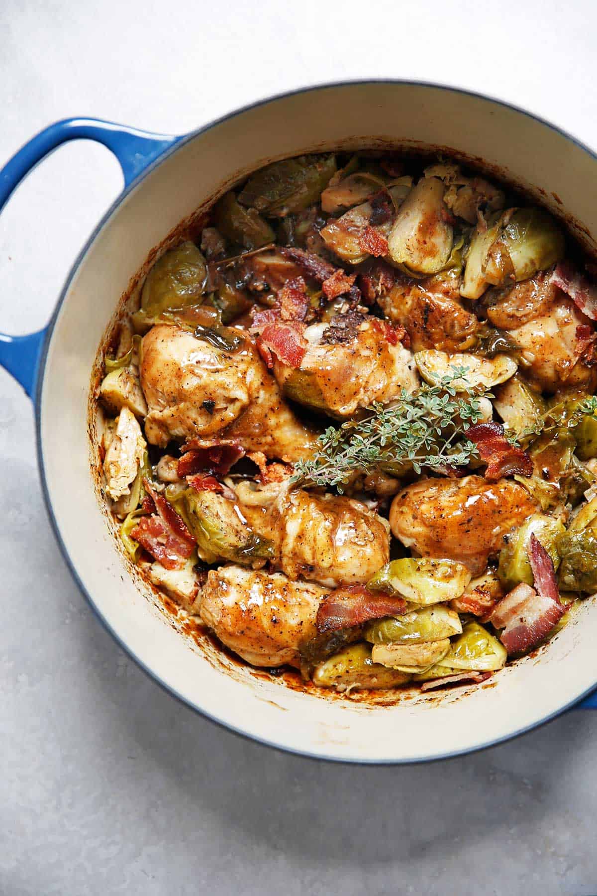 Braised Apple Cider Chicken Dinner