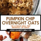 Pumpkin overnight oats.