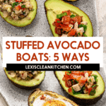 Healthy avocado boats.