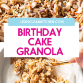 birthday cake granola.