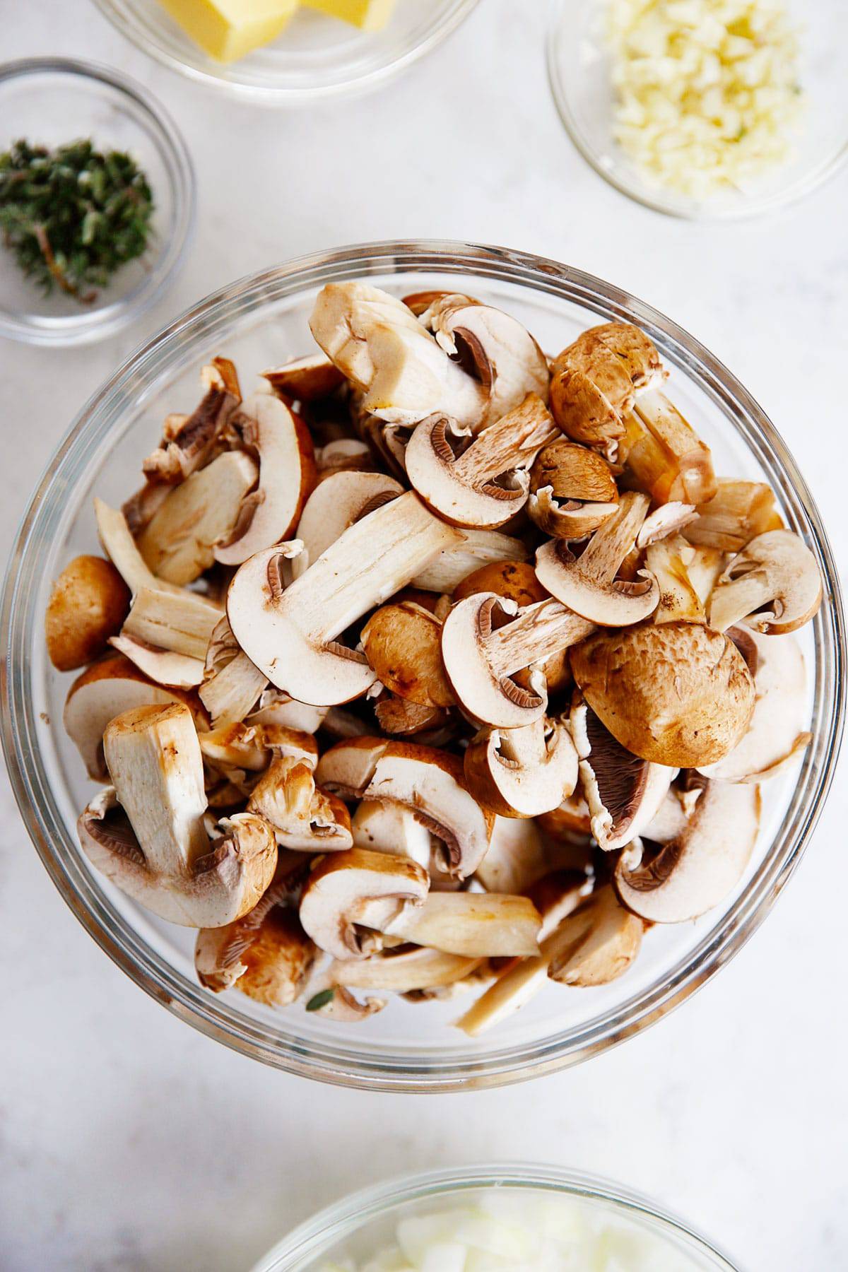 Ingredients for Cream of Mushroom Soup