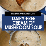 Lightened up cream of mushroom soup